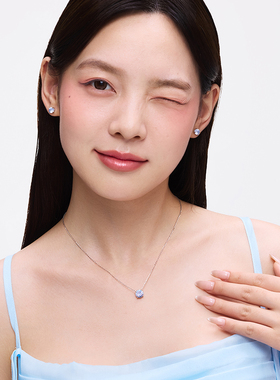 卡蒂罗极光烟花切项链女S925纯银轻奢小众设计款锁骨链生日礼物