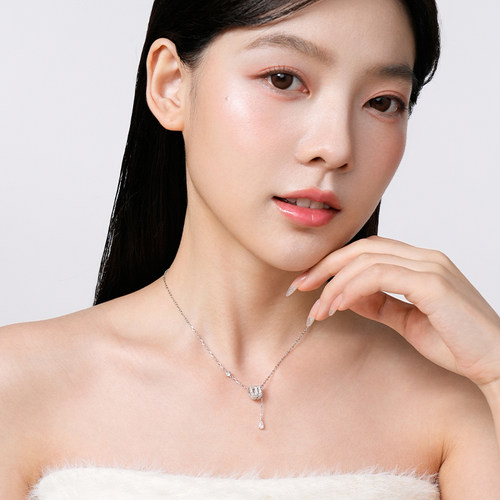 卡蒂罗灵蛇小蛮腰项链女生纯银轻奢小众锁骨链生日圣诞礼物送女友 - 图1