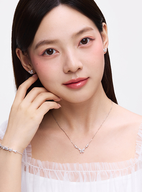 卡蒂罗幻梦蝴蝶项链女纯银轻奢小众锁骨链女饰品配饰银饰