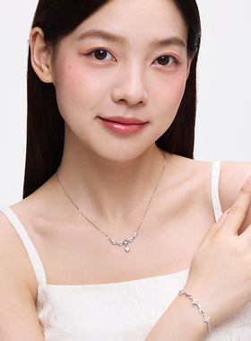 卡蒂罗缠枝花语项链女S925纯银轻奢小众设计感生日毕业礼物送女友