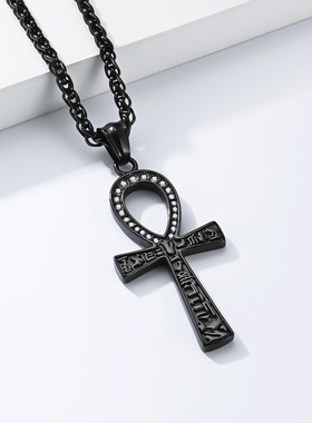 泰爱你古埃及安卡十字架项链