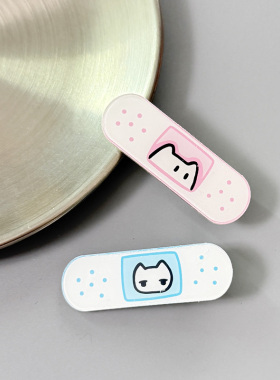 超萌小猫粉色女童刘海夹