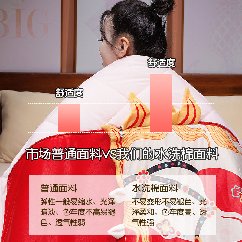 马年吉祥物抱枕被子两用汽车载靠枕办公室午睡枕头毯子二合一冬季,淘宝优惠券,粉丝福利购,淘宝优惠卷