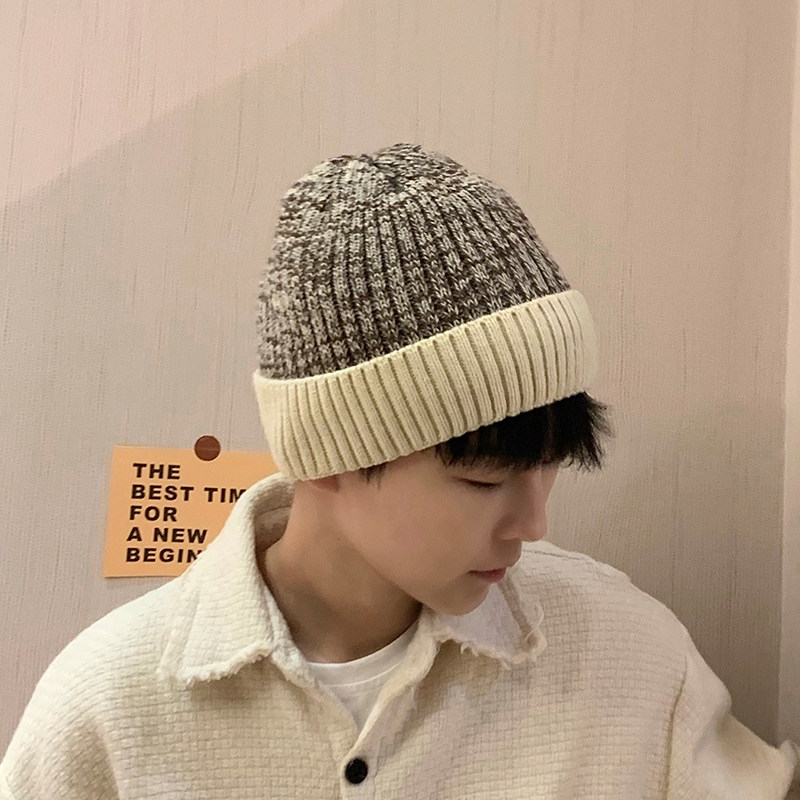 男士冬天加绒保暖防风潮男生线帽 柔立帽子