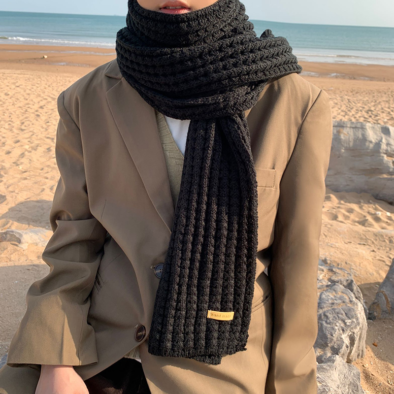 围巾男冬季高档男士送男友男朋友男款针织毛线男生礼物围脖情侣女 - 图0