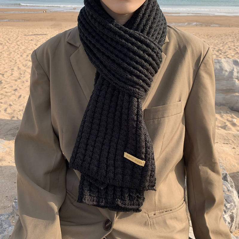 围巾男冬季高档男士送男友男朋友男款针织毛线男生礼物围脖情侣女 - 图2