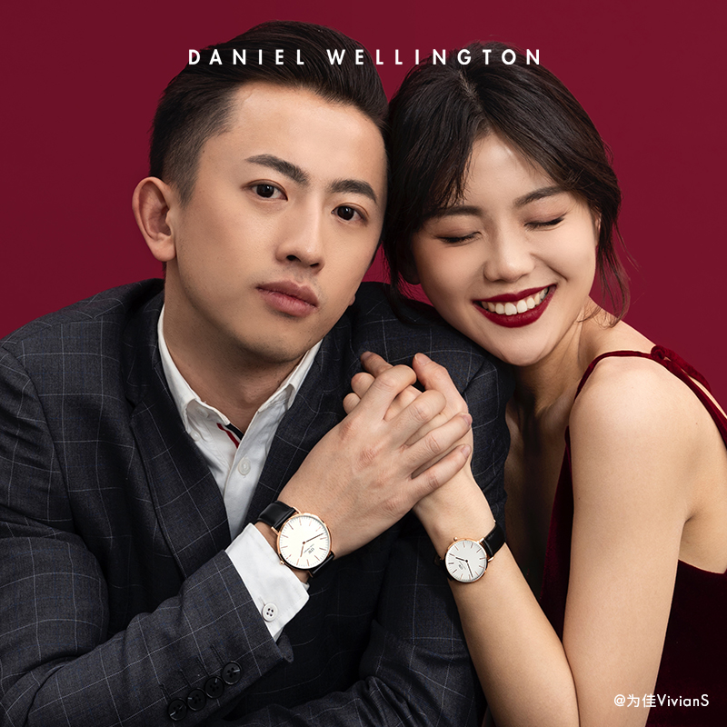 dw情侣classic系列皮质40 36mm对表 danielwellington欧美腕表