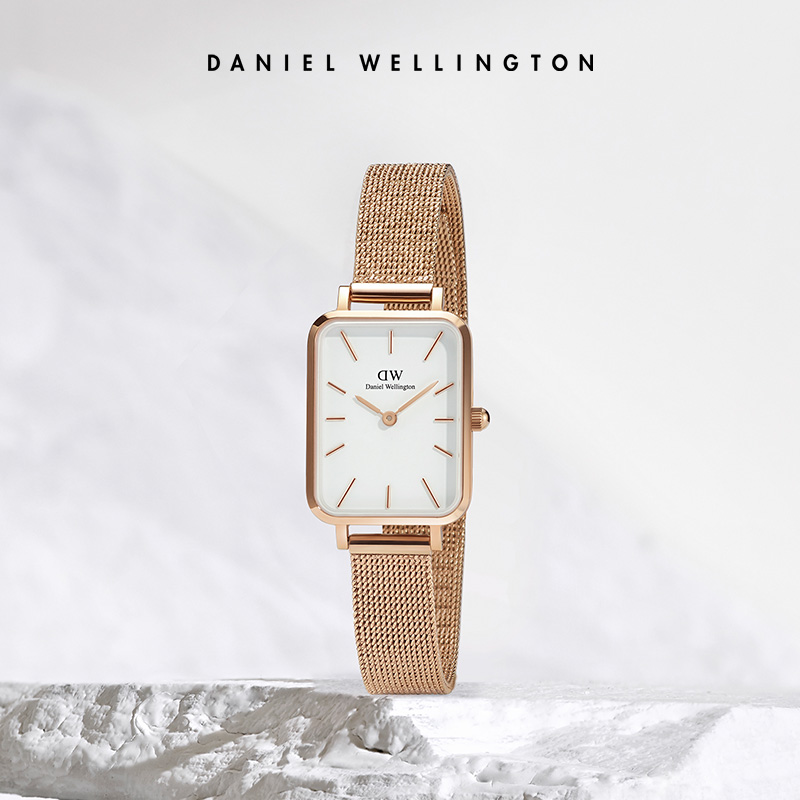 danielwellington旗舰店【新品】DW小方表女表项链套装 女款简约手表锁骨链 丹尼尔惠灵顿1