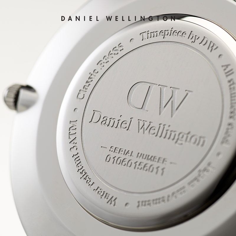 Danielwellington 丹尼尔惠灵顿dw手表女 36mm织纹带腕表黑盘女表
