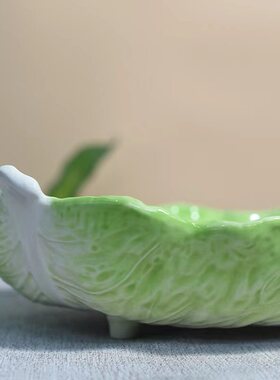 方亚 百财如意白菜酱料碗陶瓷调料盘酱料盘餐盘点心盘菜盘饺子盘