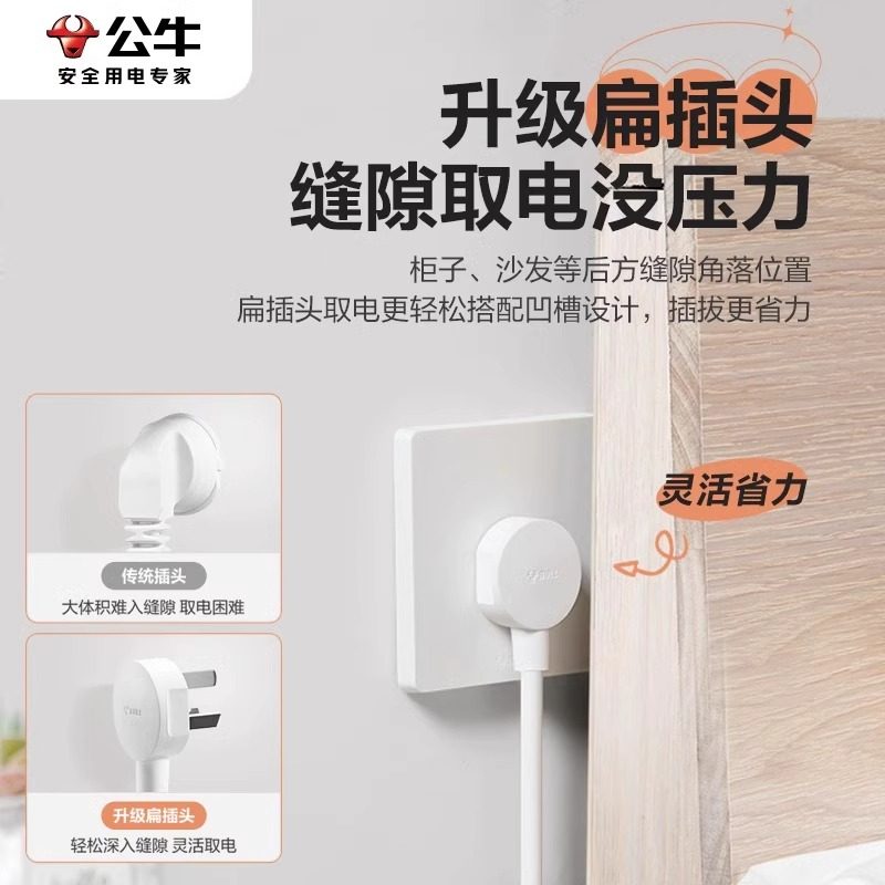 公牛插座usb插排插线板家用快充多功能正品办公室多插位插板正品,淘宝优惠券,粉丝福利购,淘宝优惠卷