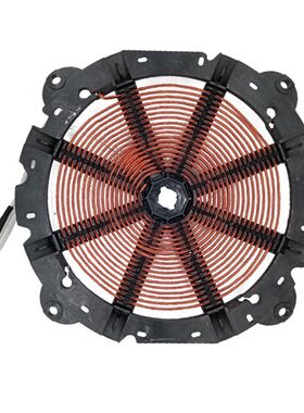 商用大功率电磁炉凹型面发热盘 十字对称孔距25.5CM-36CM炉盘线圈