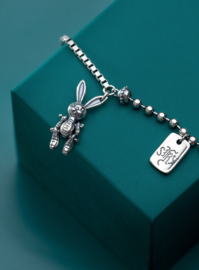 S925银手链女韩版时尚