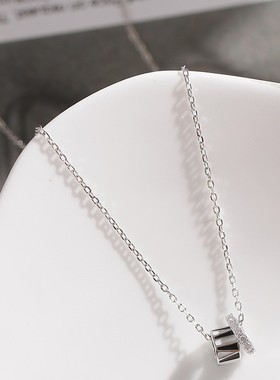 双环项链女款轻奢小众