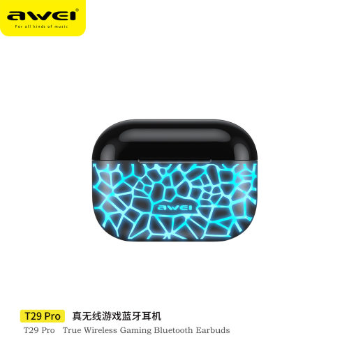 用维awei RGB炫彩呼吸灯快充游戏电竞蓝牙耳机T29Pro适用华为苹果 - 图3