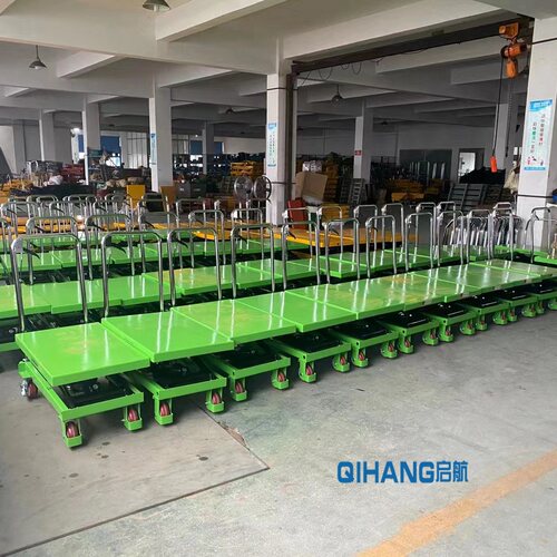 启航手动液压平台车移动式升高电动小型升降台模具起升平板手推车 - 图1