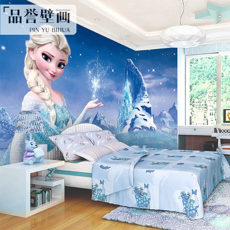 Frozen Background Wall Covering Seamless Bedroom Children S Room Wallpaper Boys And Girls Cartoon Princess Net Red