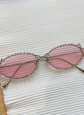 碎钻拼凑金属框珠宝钻石眼镜框