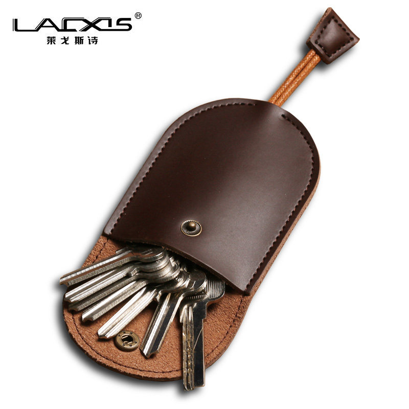 laxs男士家用大容量多功能真皮套袋 laxs钥匙包