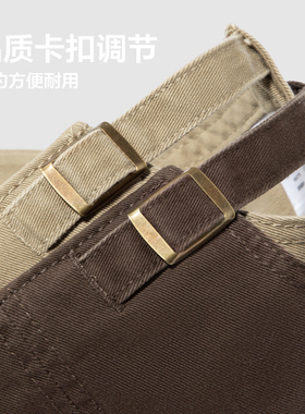 复古帽子男女同款软顶棒球帽宽帽檐四季百搭休闲运动鸭舌帽显脸小