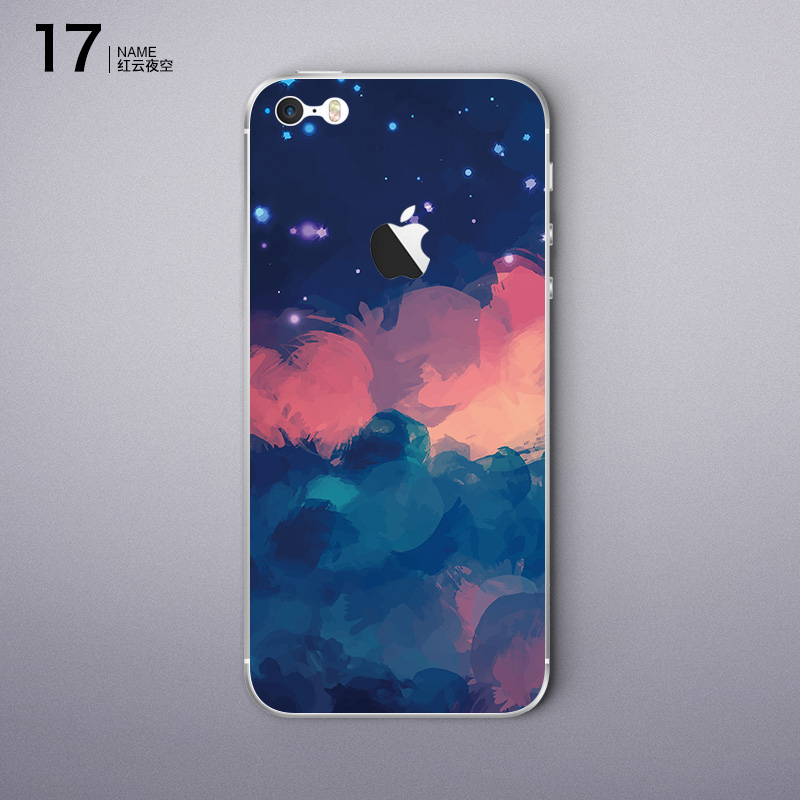 SkinAT iPhone 5s貼紙保護膜創意配件iPhone SE手機貼膜外殼背貼