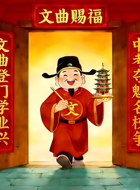 学业有成门后墙面带胶贴纸