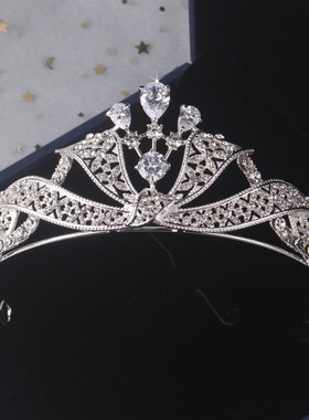 皇冠头饰项链耳环新娘婚纱礼服