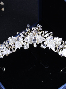 新款浅金色新娘饰品带项链耳环