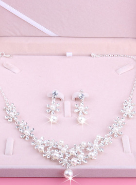 新娘项链韩式婚纱礼服珍珠饰品