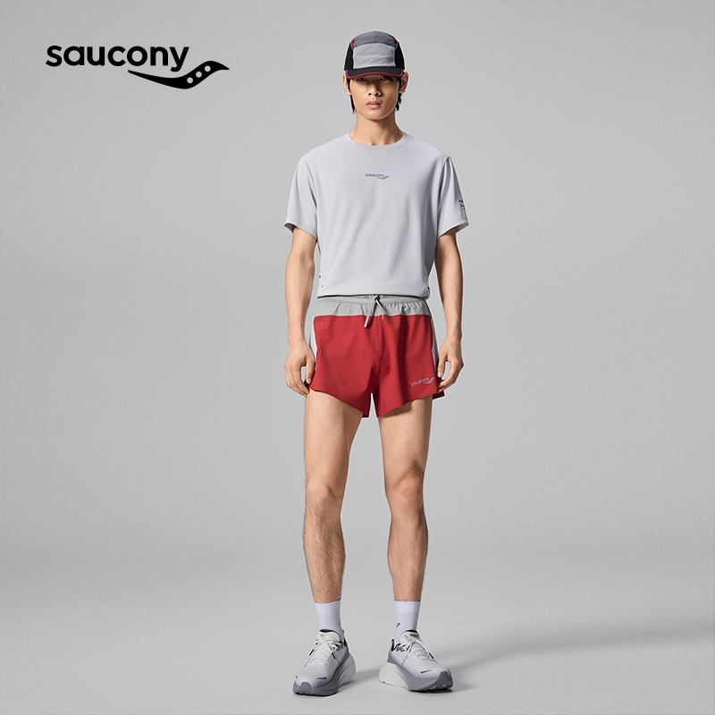 Saucony索康尼灵魂跑者系列男款运动短裤薄款时尚百搭舒适透气 - 图3