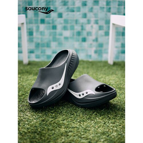 Saucony索康尼CRADLE 3摇篮3情侣低帮一脚蹬大头潮流洞洞鞋凉拖鞋 - 图2