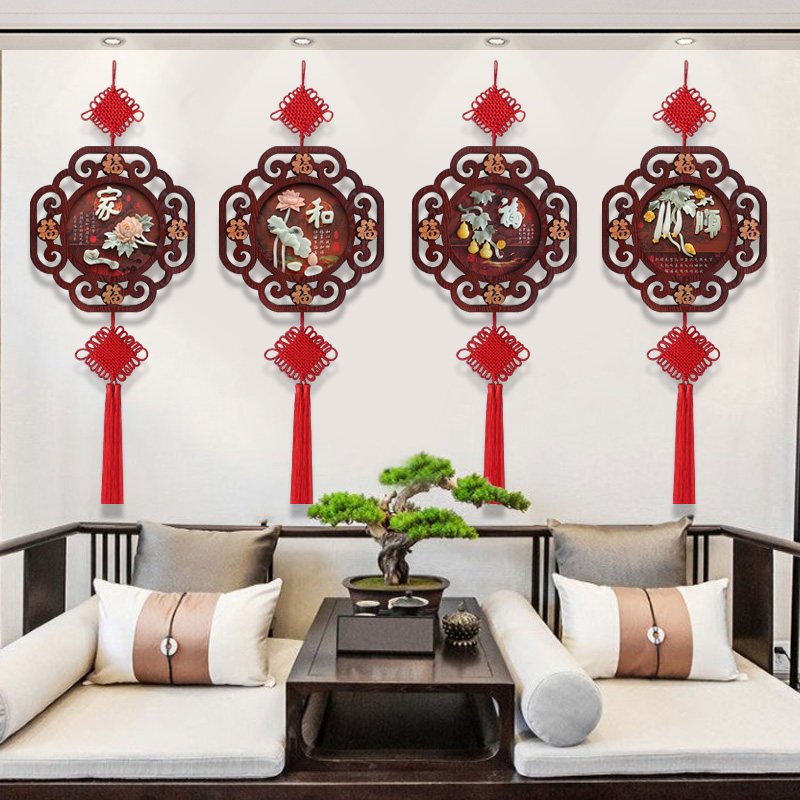 高端款墙上玄关墙面装饰品福字入户门挂饰墙上电视墙两边客厅挂件,淘宝优惠券,粉丝福利购,淘宝优惠卷