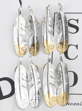 羽毛吊坠高桥鹰爪日系百搭时尚