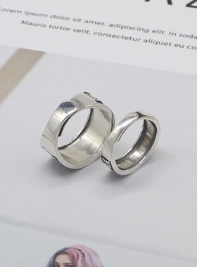 s925纯银金刚杵梵文男民族风复古