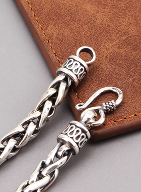 银饰品霸气男士复古宫廷锁骨链