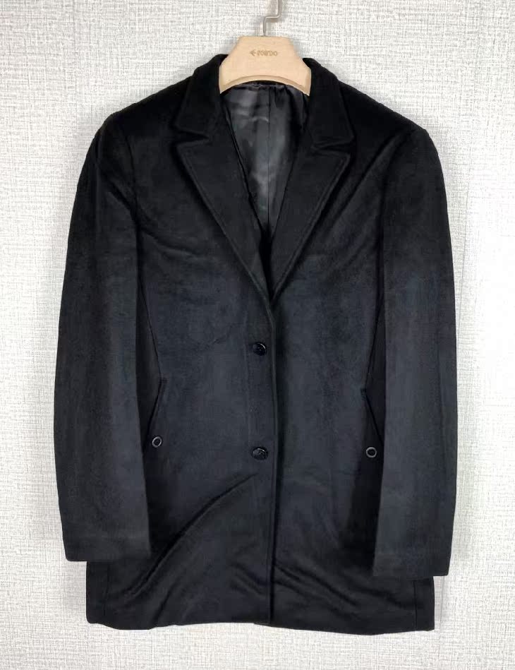 爱登堡男装新款秋冬羊毛呢大衣休闲服88212301-01特价