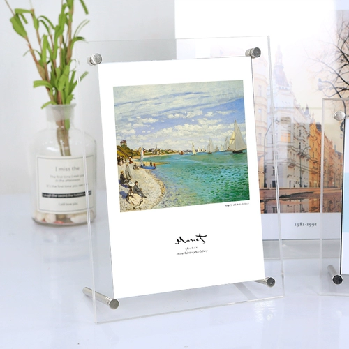 Упрощенная акриловая фотомама -рама кристаллическое свинг -ход седьмой A3A4 Picture Prage Персонализированная творческая каркавая рама плаката подвесная стена