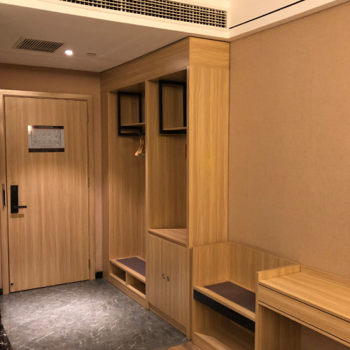 酒店宾馆公寓民宿成全套家具客房衣柜双人软包组合高低桌子双人床 - 图2