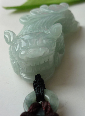 缅甸翡翠貔貅A货挂件吊坠