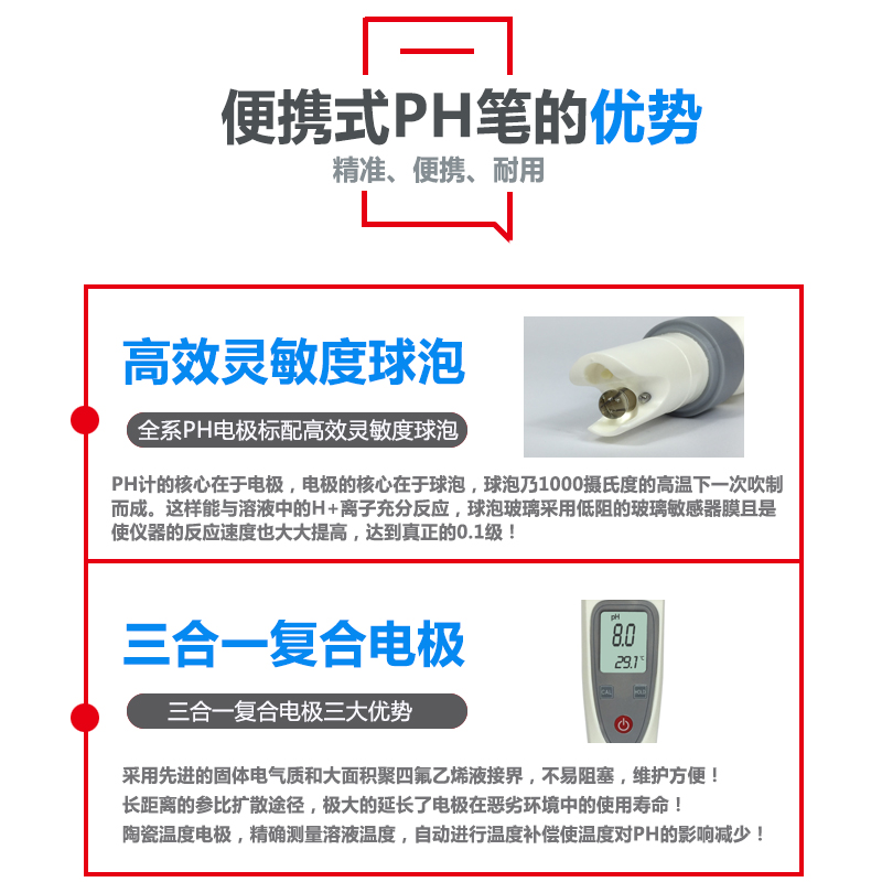 水质测试笔便携式水族养殖鱼缸ph计高精度工业酸碱度值检测仪工具-图0