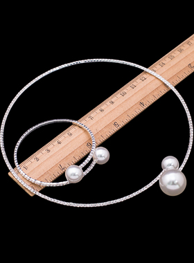 简约爪钻弹力项圈满钻套链