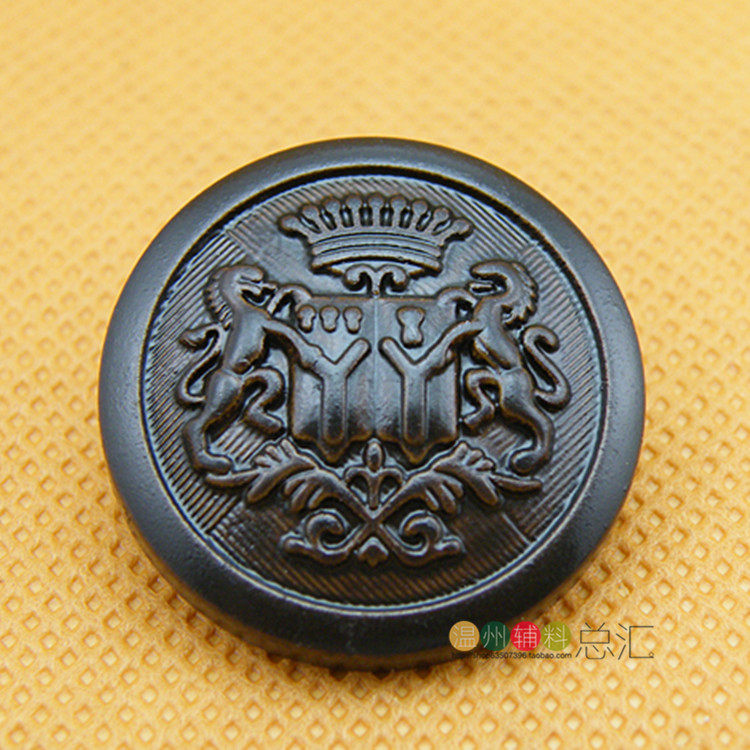 钮扣扣子专卖黑色咖啡高档精美皇冠树脂仿皮大衣毛衣扣15-30mm,淘宝优惠券,粉丝福利购,淘宝优惠卷