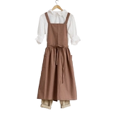 Летний фартук, ультратонкая тонкая дышащая юбка, водонепроницаемый хлопковый японский цветочный магазин с косичкой, подтяжки для работы, коллекция 2021