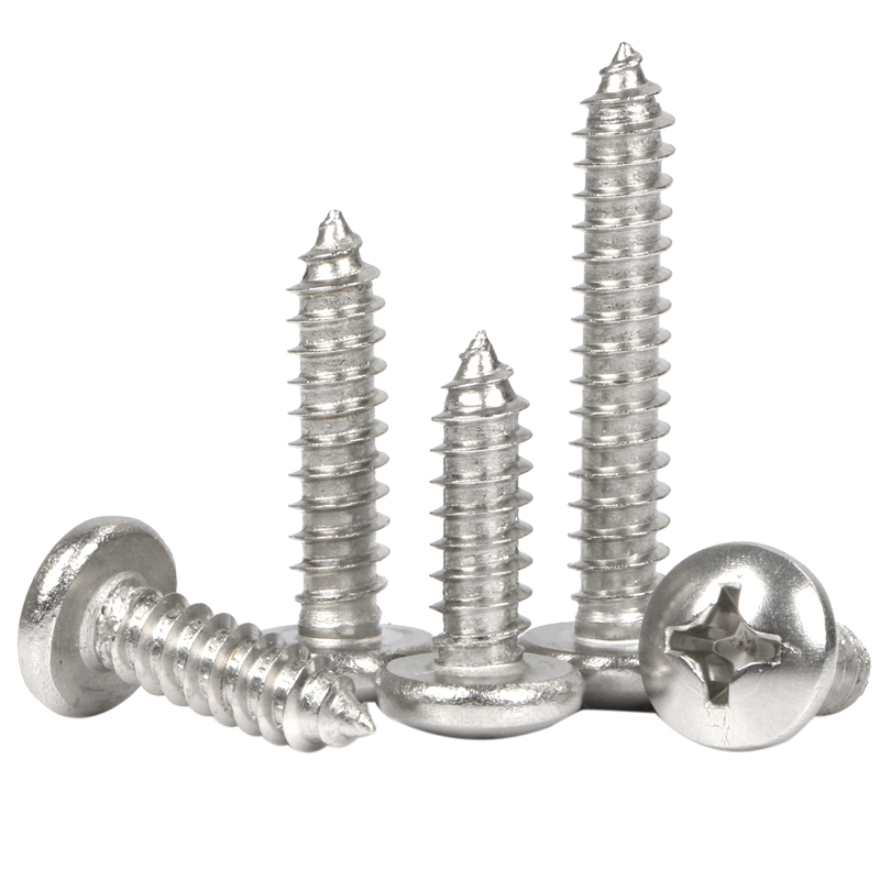 304不锈钢自攻螺丝十字圆头螺丝扁圆头螺钉木螺丝钉M1M2M3M4M6-M8 - 图3