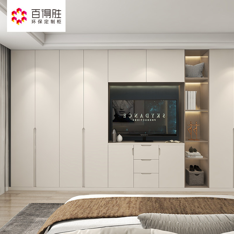 百得胜贝加尔卧室轻奢衣柜定做全屋定制家具整体房间柜子组合_虎窝淘