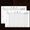 Qianglin 321-8K Large Attendance Form Attendance Book Financial Accounting Settlement Document 50 Office Supplies 380*266mm