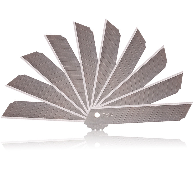 10片装 得力2017美工刀片18mm标准美工刀替换刀片15刀头SK5合金钢材厚0.5MM大号墙壁纸刀片裁纸刀片切割刀片,淘宝优惠券,粉丝福利购,淘宝优惠卷