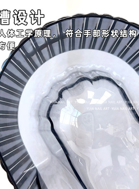 美甲泡手碗高级日式美甲店透明泡手腕泡手盆工具高透亚克力新款