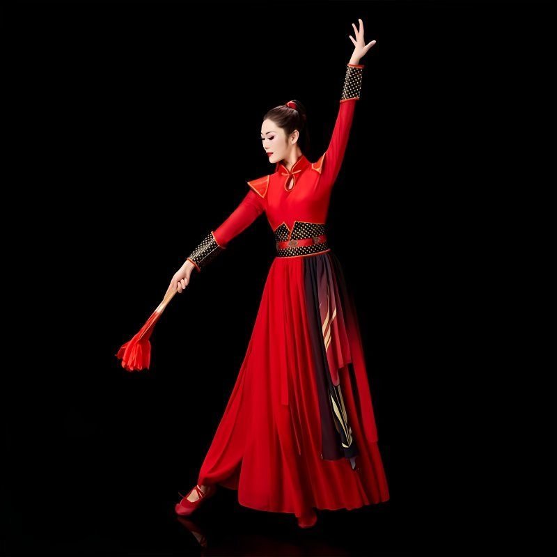 打鼓服女喜庆威风锣鼓舞台装扇子舞演出服大气古装女侠风表演套装,淘宝优惠券,粉丝福利购,淘宝优惠卷