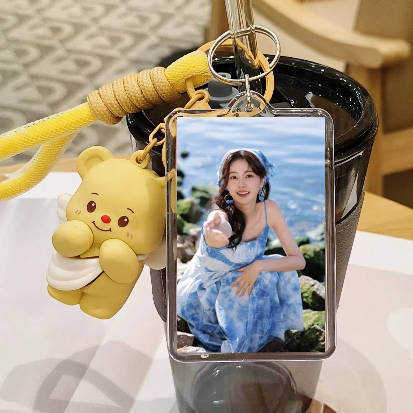 白鹿周边钥匙扣定制亚克力小卡挂件照片可爱包包公仔书包玩偶同款 - 图3
